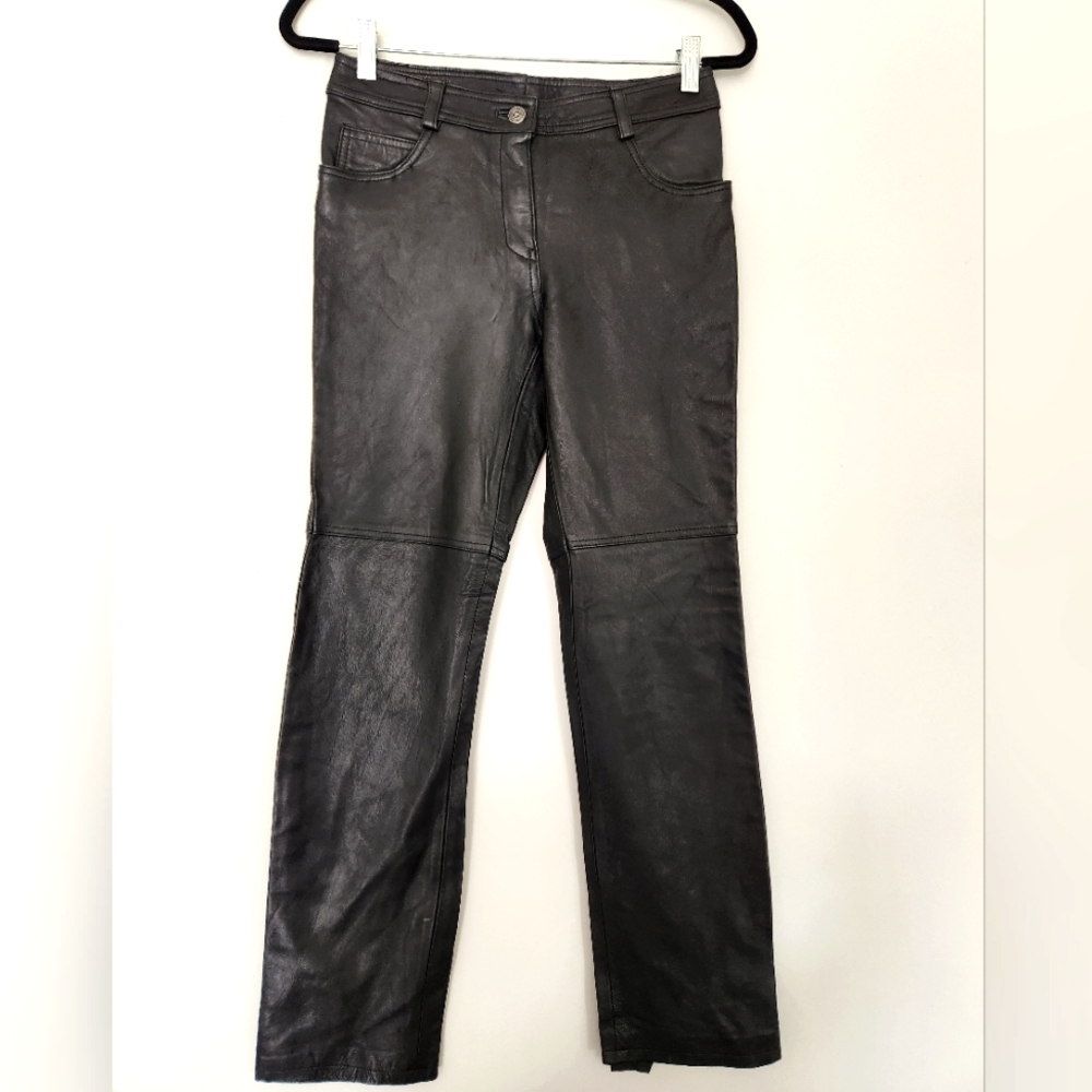 Rampage Black Leather Pants Size 3